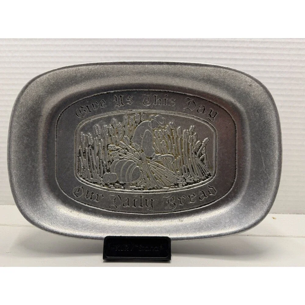 Vintage Wilton Pewter Bread Plate Tray 
